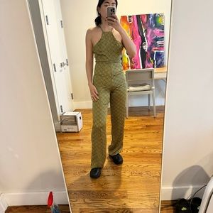 Gold Patterned Jumpsuit